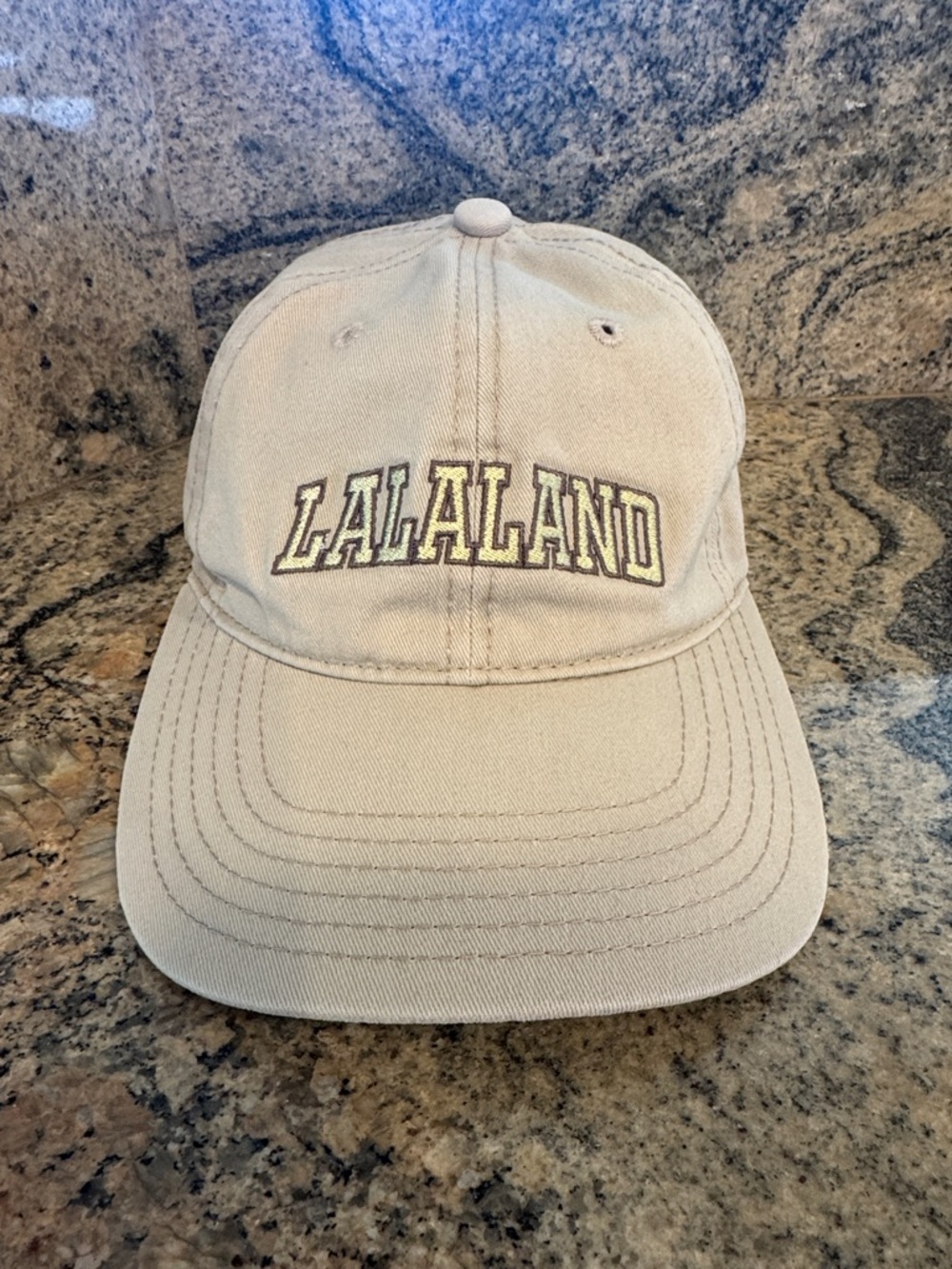 LALALAND Embroidered Baseball Cap - Beige